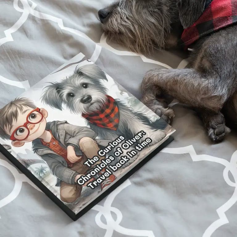 A TinyTeller book held during story time