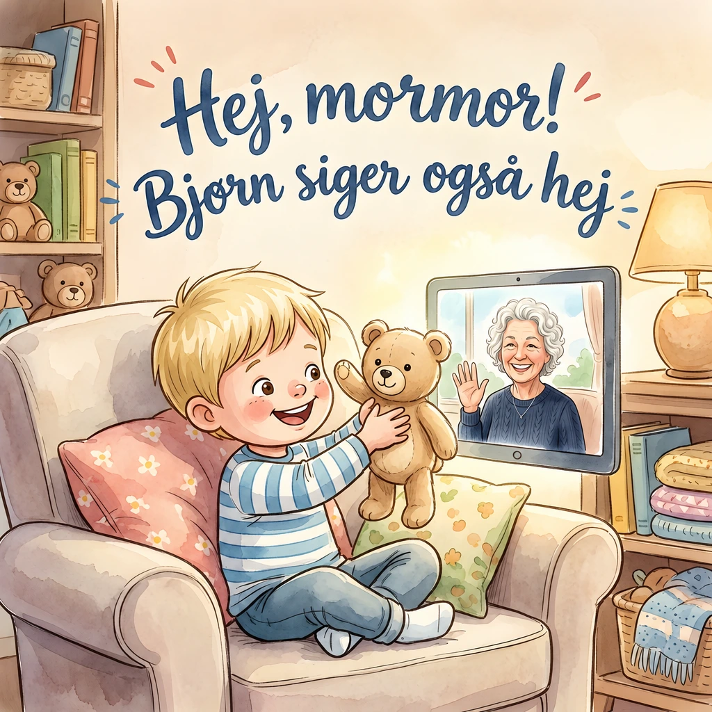 Omslaget til Hej, mormor! Bjørn siger også hej