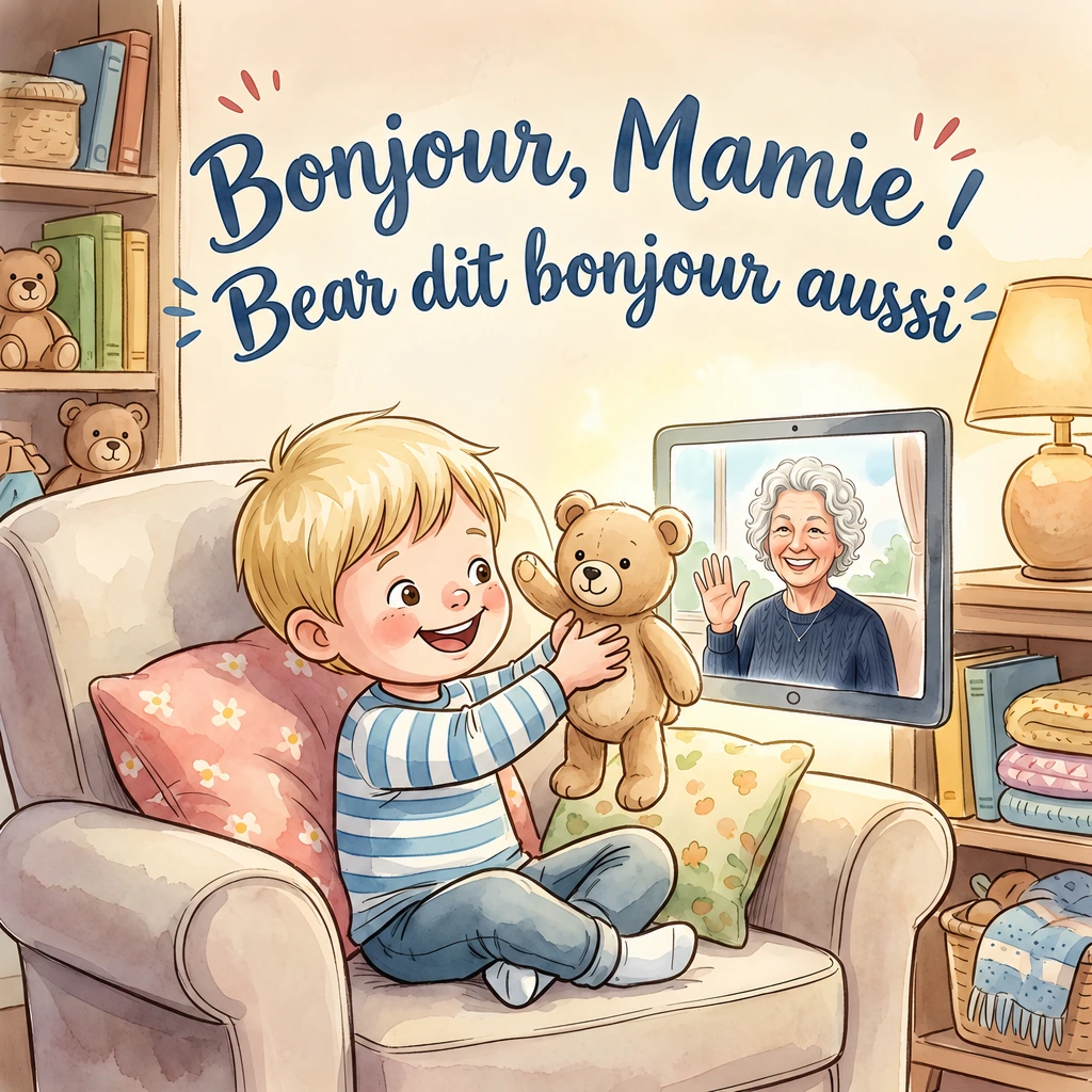 Couverture de Bonjour, Mamie ! Bear dit bonjour aussi
