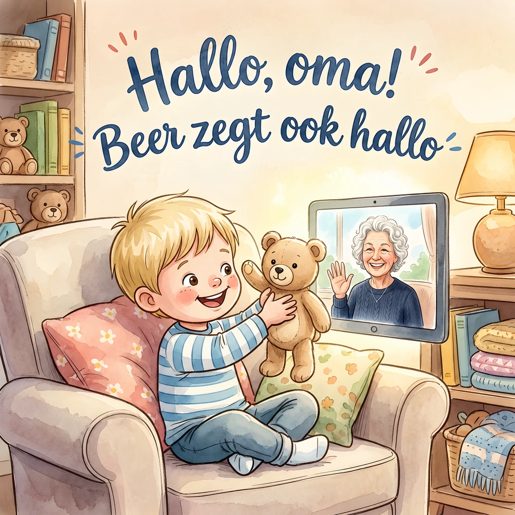 Omslag van Hallo, oma! Beer zegt ook hallo