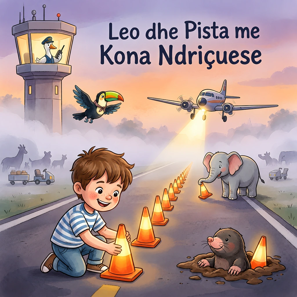 Kopertina e Leo dhe Pista me Kona Ndriçuese