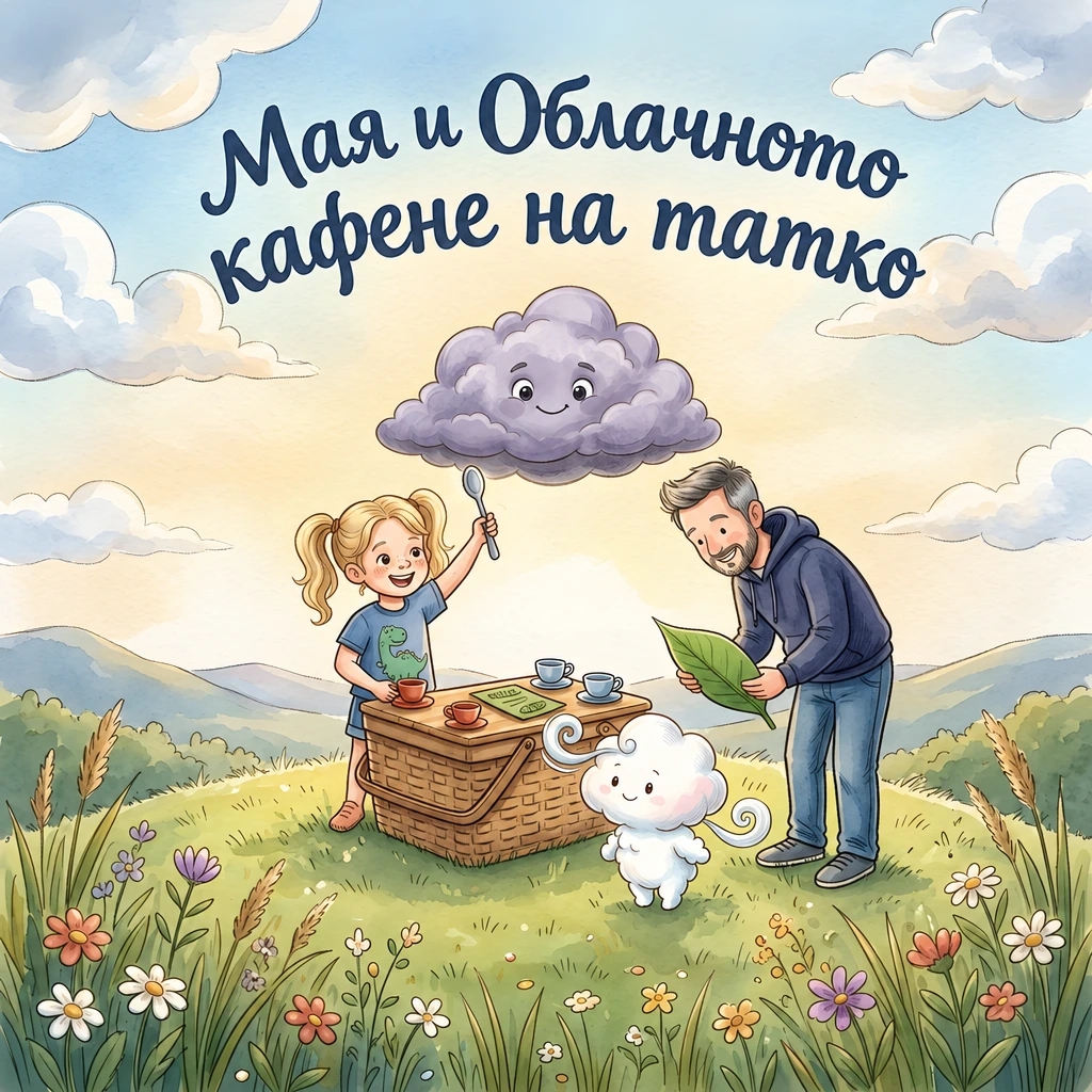 Корица на Мая и Облачното кафене на татко