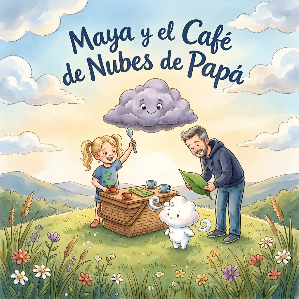 Portada de Maya y el Café de Nubes de Papá