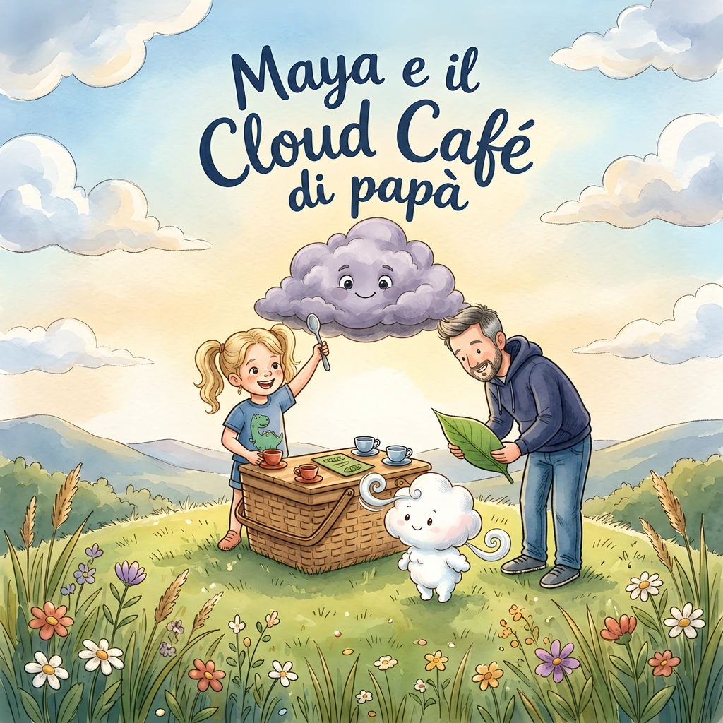 Copertina di Maya e il Cloud Café di papà