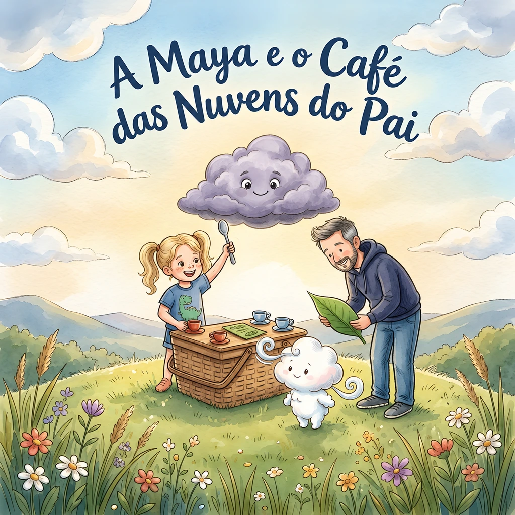 Capa de A Maya e o Café das Nuvens do Pai