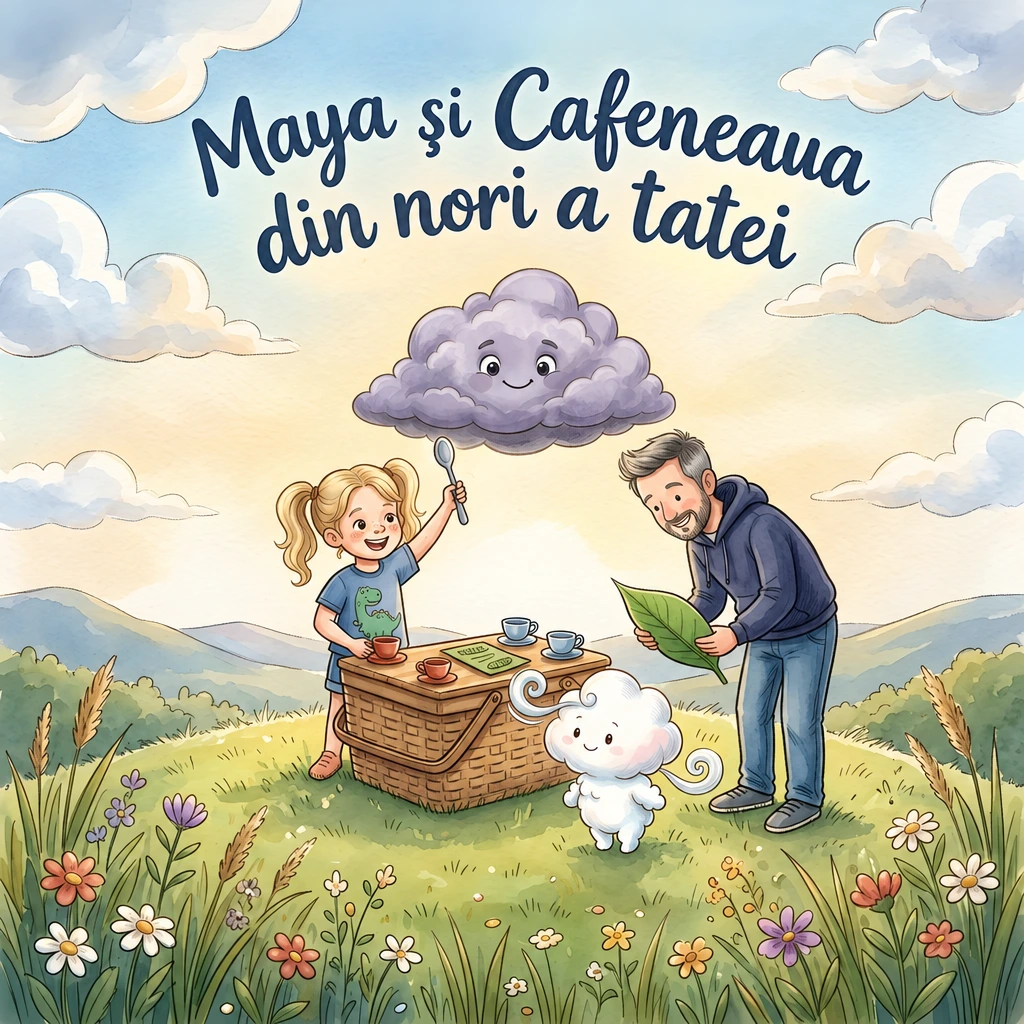 Coperta cărții Maya și Cafeneaua din nori a tatei