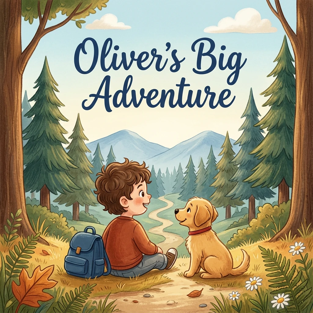 Olivers store eventyr, et eksempel på et personligt bogomslag
