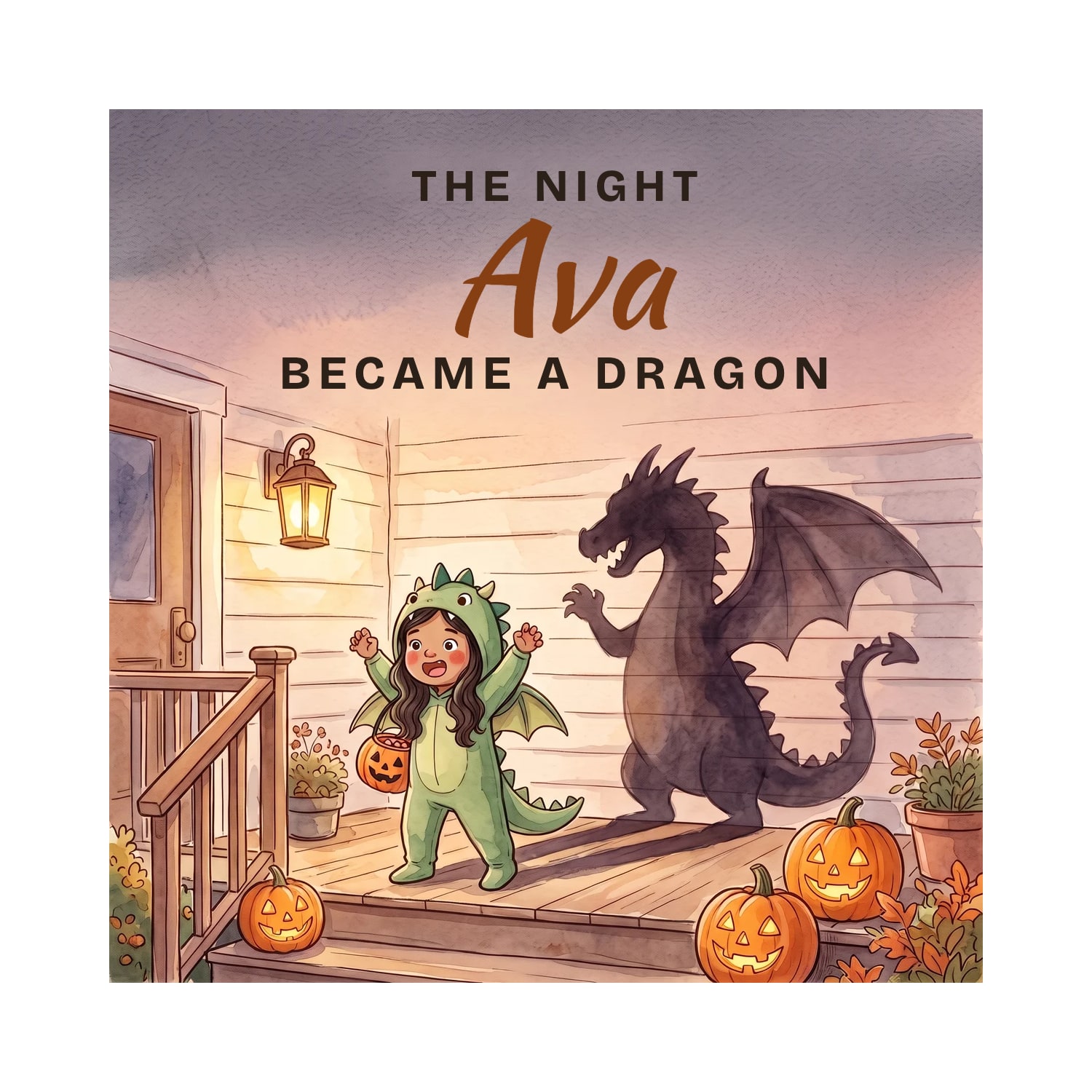 Example cover: The Night Ava Became a Dragon